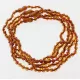 5 Cognac ROUND Baltic amber teething necklaces 33cm