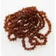 9 Raw Cognac BAROQUE Baltic Amber Bracelet 19cm