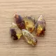 5 Baltic Amber figurine FISH Pendants Charms