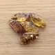 5 Baltic Amber figurine FISH Pendants Charms