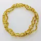 3 Honey BAROQUE Baltic amber adult necklaces 53cm