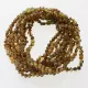 10 Big Raw Green BAROQUE Baltic amber teething necklaces 33cm