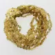 10 Big Raw Green BAROQUE Baltic amber teething necklaces 33cm