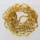 10 Green BAROQUE Baby teething Baltic amber necklaces 32cm