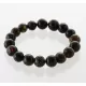 Large Dark Baltic Amber BAROQUE Beads Stretchy Bracelet 19cm