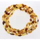 5 Raw Mix BEANS Baltic amber adult necklaces 45cm
