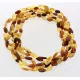 5 Raw Mix BEANS Baltic amber adult necklaces 45cm