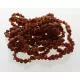 10 Raw Cognac BAROQUE Baltic Amber Bracelet 19cm