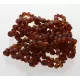 10 Raw Cognac BAROQUE Baltic Amber Bracelet 19cm
