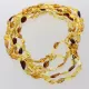 5 Mix BEANS Baltic amber adult necklaces 45cm
