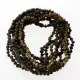10 Raw Dark BAROQUE Baltic amber teething necklaces 33cm