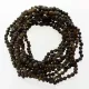 10 Raw Dark BAROQUE Baltic amber teething necklaces 33cm