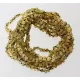 10 Raw Green BAROQUE Baltic amber teething necklaces 28cm