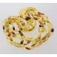 5 Mix BEANS Baltic amber adult necklaces 51cm