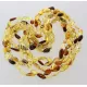5 Mix BEANS Baltic amber adult necklaces 51cm