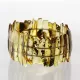 Sparkling pieces Baltic amber stretchy bracelet 19cm