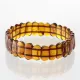 Sparkling pieces Baltic amber stretchy bracelet 18cm