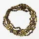 5 Dark ROUND Baltic amber teething necklaces 33cm