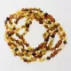 5 Raw Mix Baltic Amber Anklets Bracelets 25cm