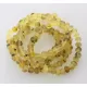 5 Raw Green BAROQUE Baltic Amber Stretch Bracelet 19cm