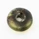 Raw Donut shape Baltic amber pendant medallion