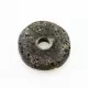 Raw Donut shape Baltic amber pendant medallion