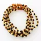6 Raw Multi BAROQUE Baltic amber teething necklaces 32cm