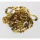 10 Green BAROQUE Baltic amber teething bracelets 16cm