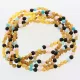 5 Raw Honey Gems Baltic Amber teething necklaces 33cm