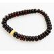 Cherry Buttons beads Baltic amber stretch bracelet 19cm