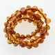 Cognac Baltic Amber Teething Necklace For Babies