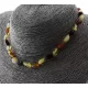 BEANS Baby teething Baltic amber beads necklace 13in