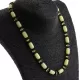 Butter cylinder beads Baltic amber necklace 41cm