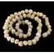 Raw Milk BAROQUE beads Baltic amber necklace 45cm