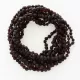10 Raw Ruby BAROQUE Baltic amber teething necklaces 32cm