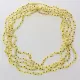 5 Raw Milk BAROQUE beads Baltic amber adult necklaces 60cm