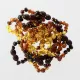 10 Rainbow Big BAROQUE Baltic amber teething bracelets 14cm