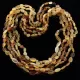 5 Raw Mix BEANS Baltic amber adult necklaces 60cm