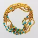5 Honey Gems Baltic Amber teething necklaces 33cm