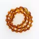 Cognac Round Teething Baltic Amber Necklace