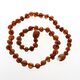 Raw Cognac Baroque Teething Baltic amber Necklace