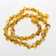 Raw Honey Baroque Teething Baltic amber Necklace 28cm