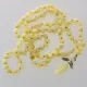 Milk Angel Pendant Baltic Amber Baroque Necklace 64cm