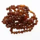 10 Raw Cognac BAROQUE Baltic amber teething bracelets 16cm