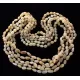 5 Raw Milk BEANS Baltic amber adult necklaces 65cm