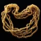 5 Raw Honey BAROQUE beads Baltic amber adult necklaces 55cm