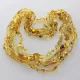 5 Mix BEANS Baltic amber adult necklaces 65cm