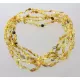 5 Mix BEANS Baltic amber adult necklaces 55cm
