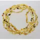 5 Mix BEANS Baltic amber adult necklaces 50cm