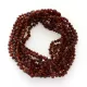 10 Cognac BAROQUE teething Baltic amber necklaces 32cm
